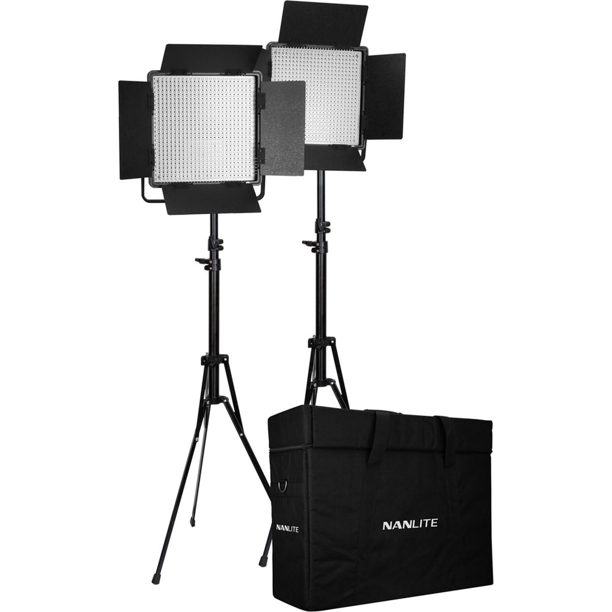 Nanlite 600-CSA Dual Kit (w/ Case & Light Stand)