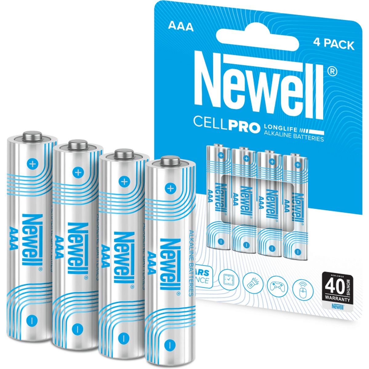 Newell Cellpro AAA Alkaline Battery 4 pcs Blister Pack