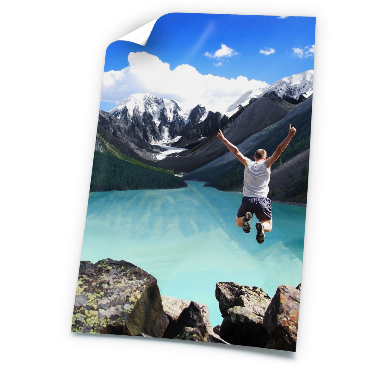 الملصقات لامعة