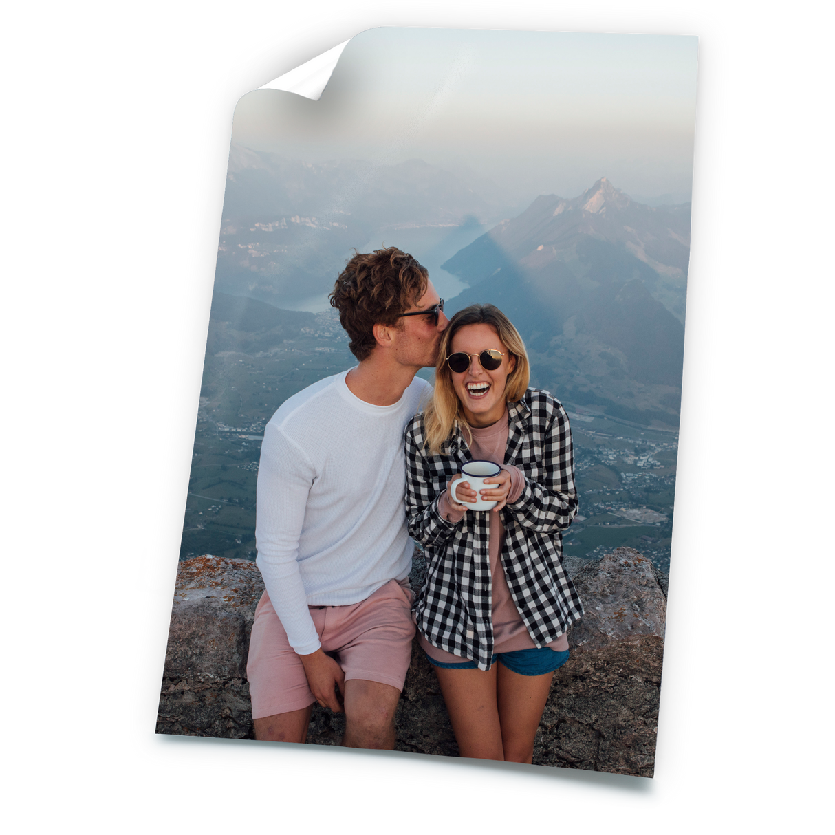 الملصقات لامعة