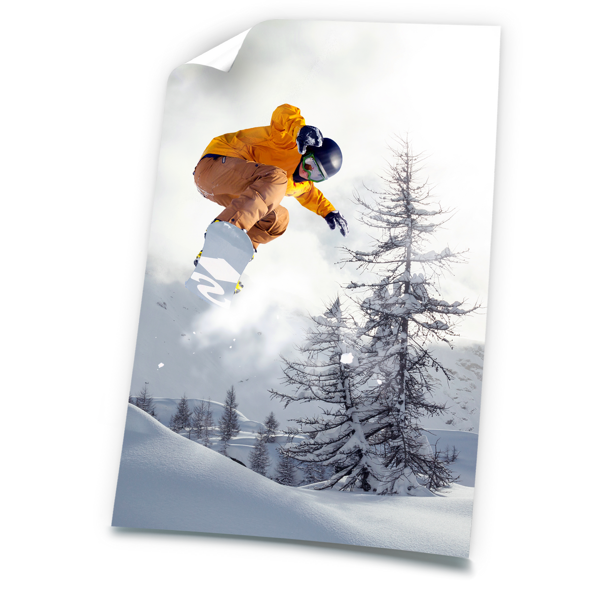 الملصقات غير لامعة