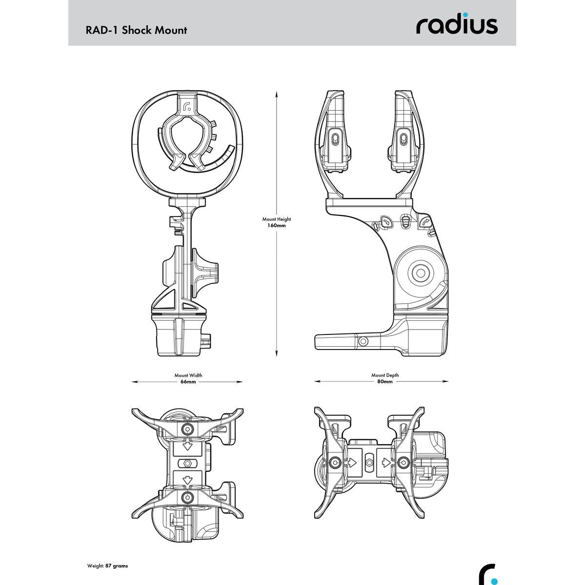Radius RAD-1 Shock-Mount - image 3 of 3
