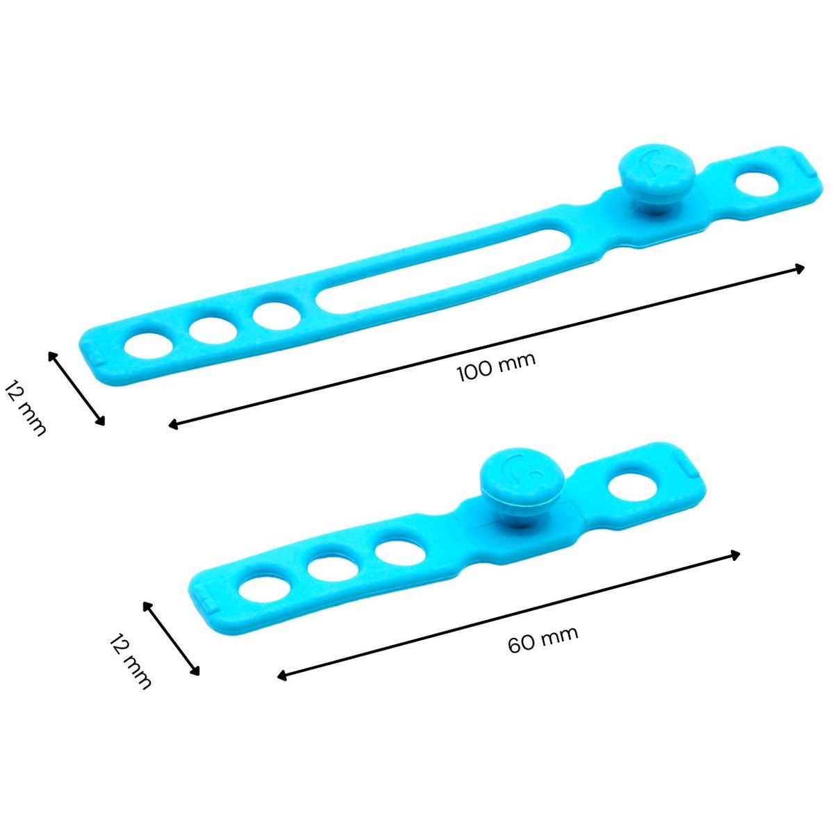 Radius Cable Straps Hi-Vis Light Blue 10-pack