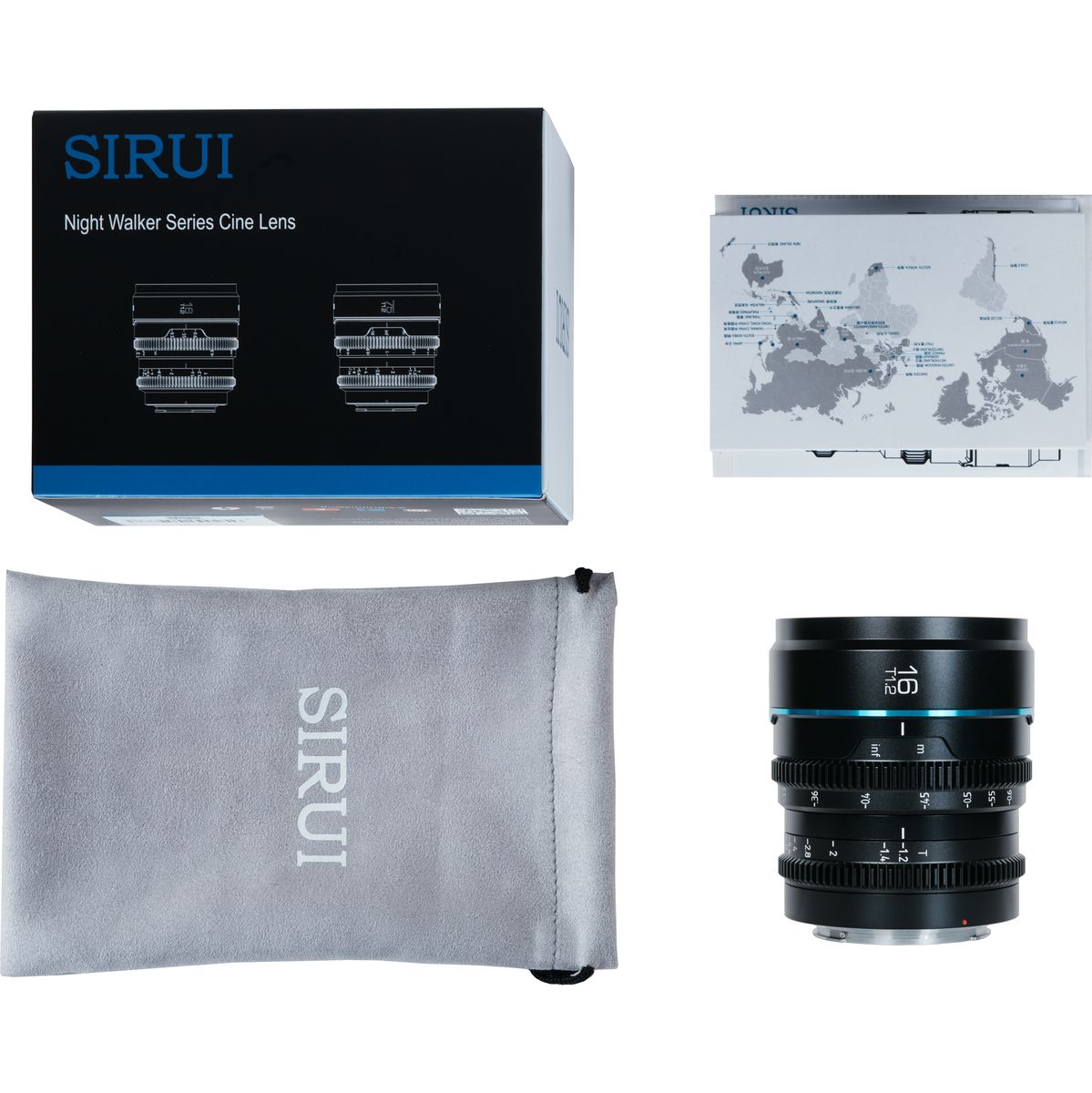 Sirui Nightwalker Series 16mm T1.2 S35 Manual Focus Cine Len