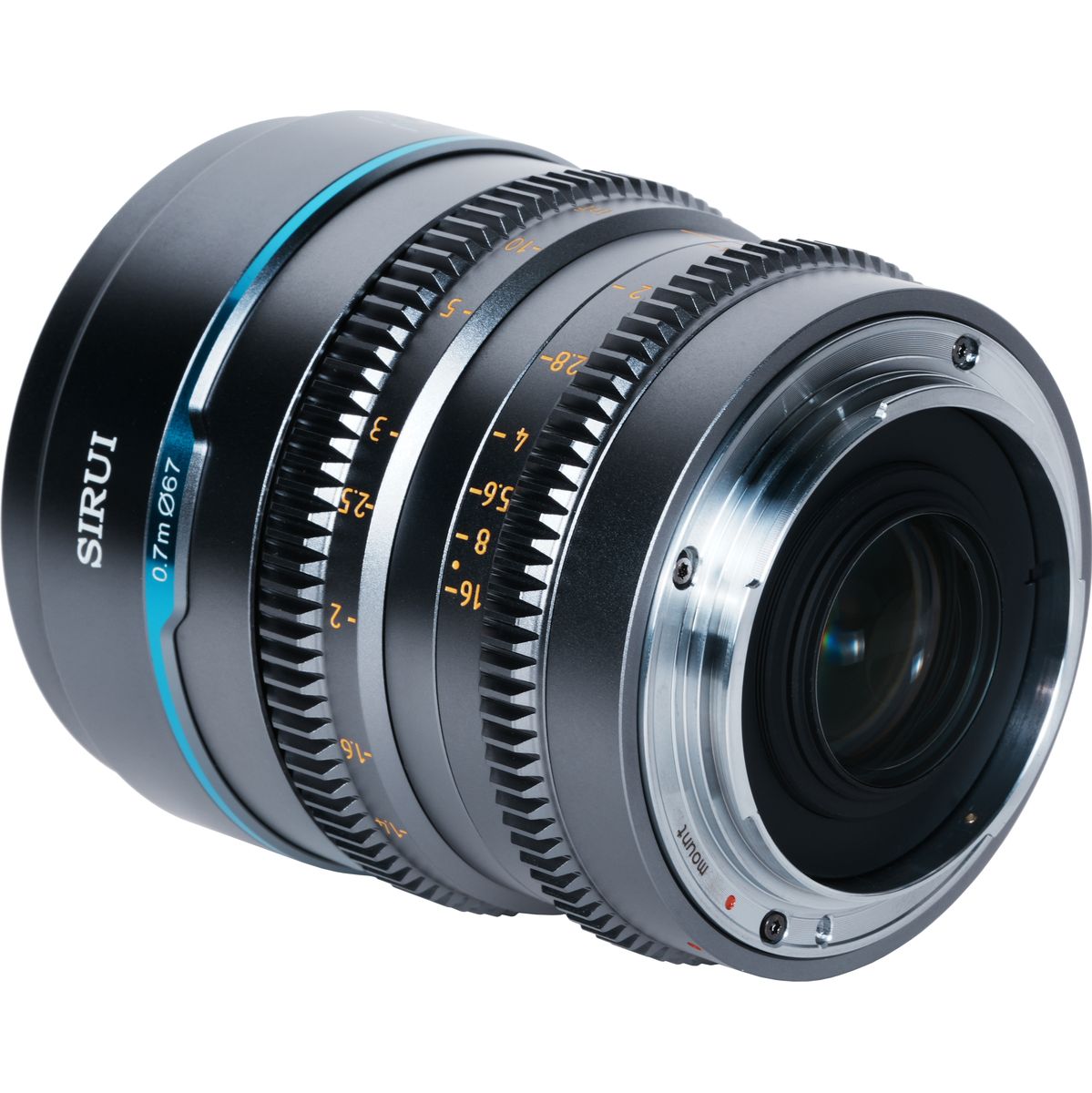 Sirui Nightwalker Series 16mm T1.2 S35 Manual Focus Cine Lens RF-Mount Grey