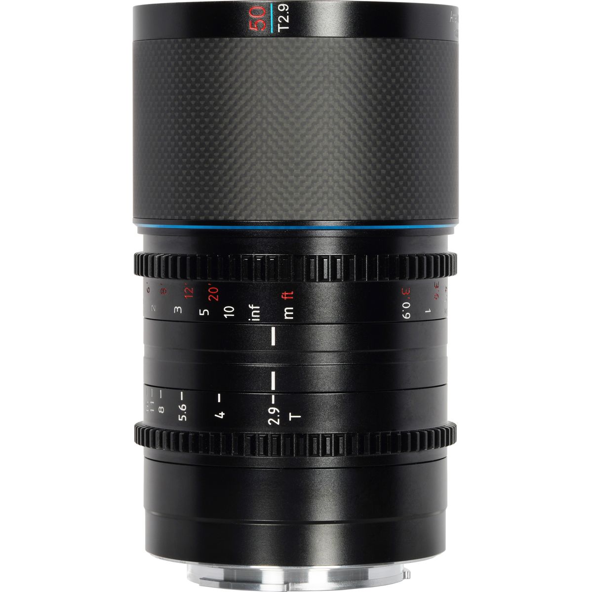 50mm T2.9 Neutral Flare 1.6X FF Anamorphic RF Mount (Carbon