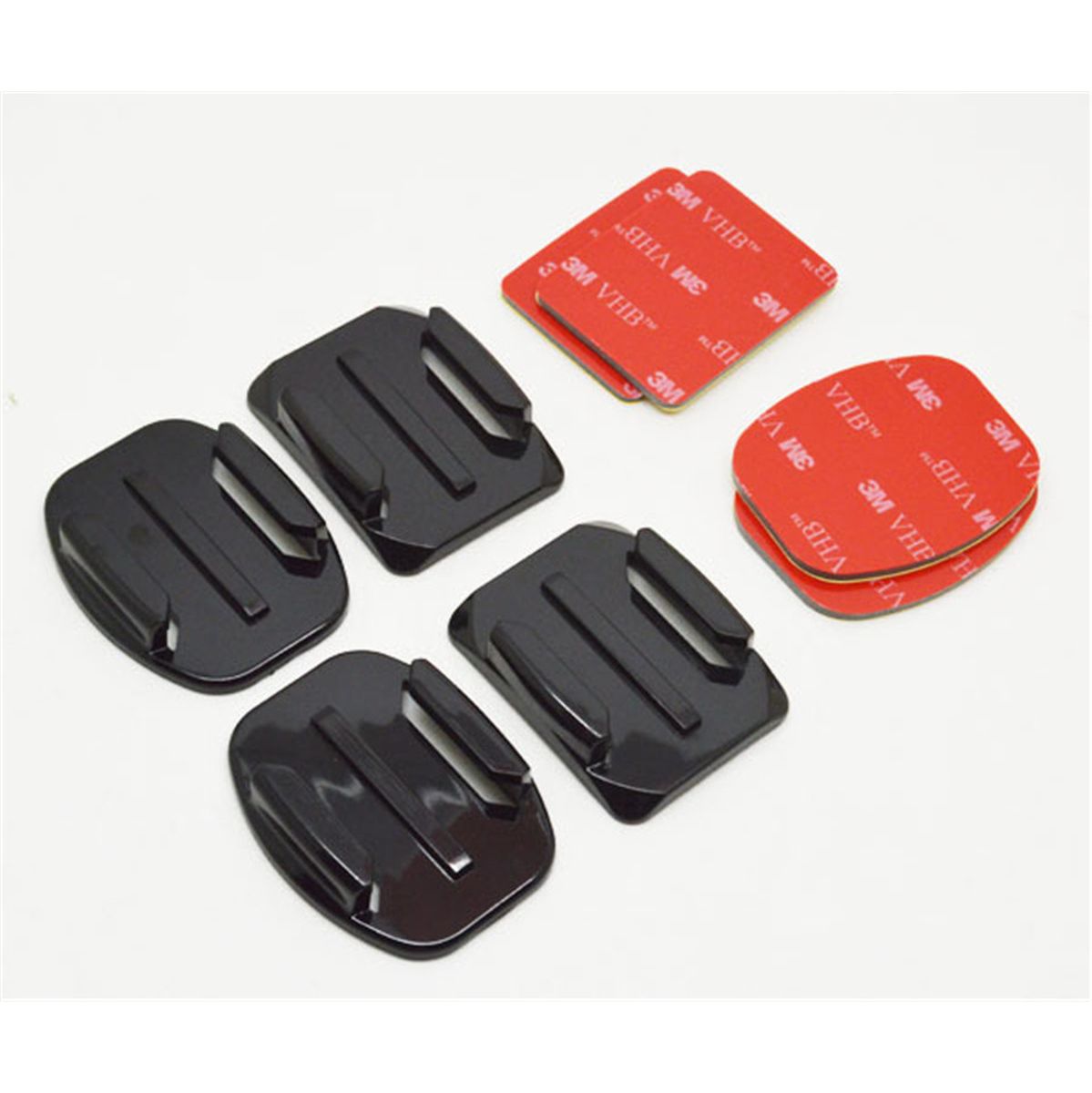 Telesin Action Camera Mount Set Self Adhesive (Recht+gebogen