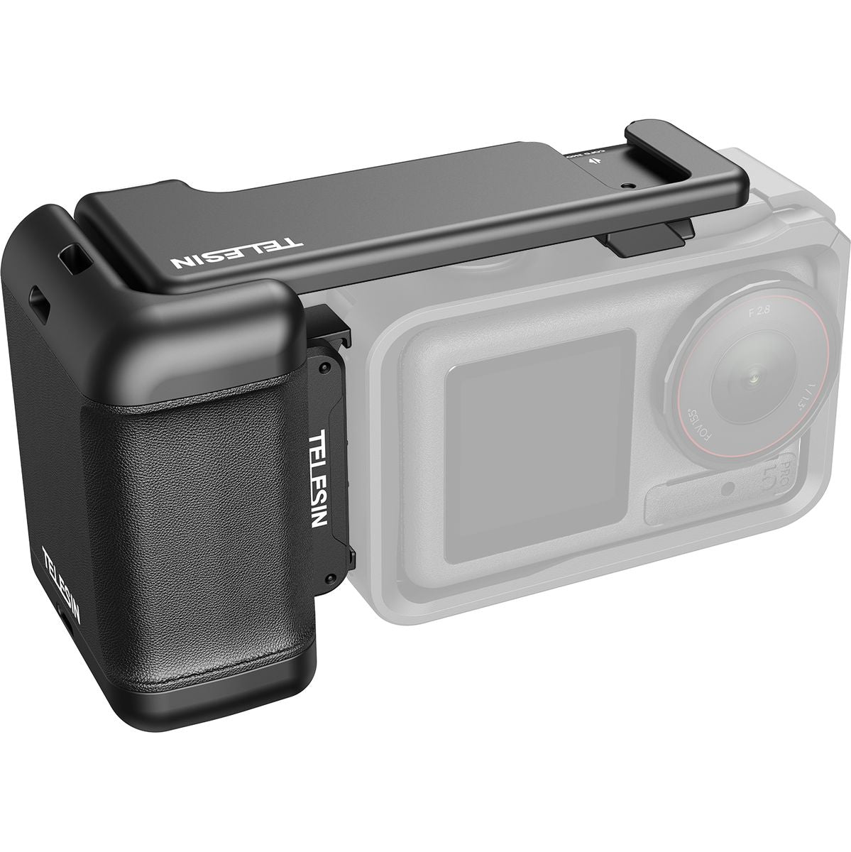 Telesin Hand Grip Plastic For DJI Cage - Action 3/4/5 Pro - image 2 of 2