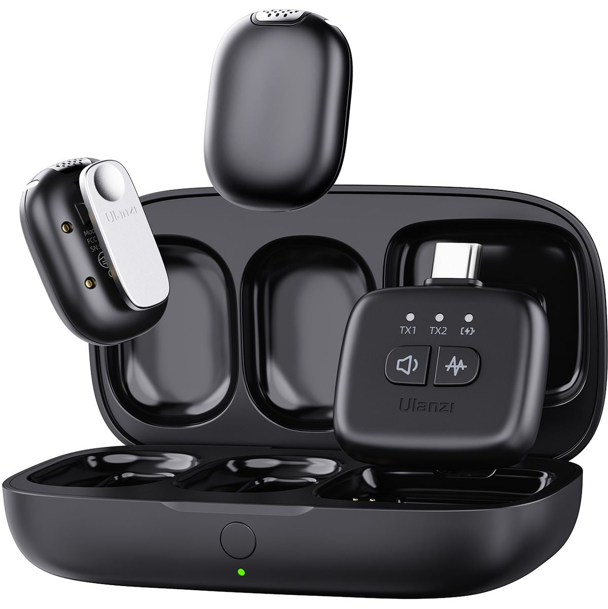 Ulanzi A30 TinyMic Wireless Microphone Set Black.
