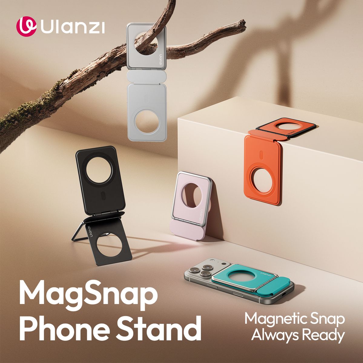 Ulanzi PS01 Magsnap Phone Stand - Orange - image 3 of 5