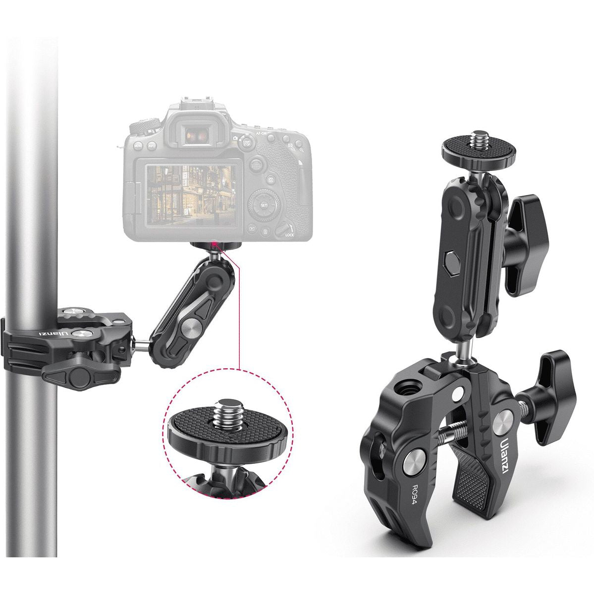 Ulanzi R094 Super Clamp Tube Clamp w/ Ball Head