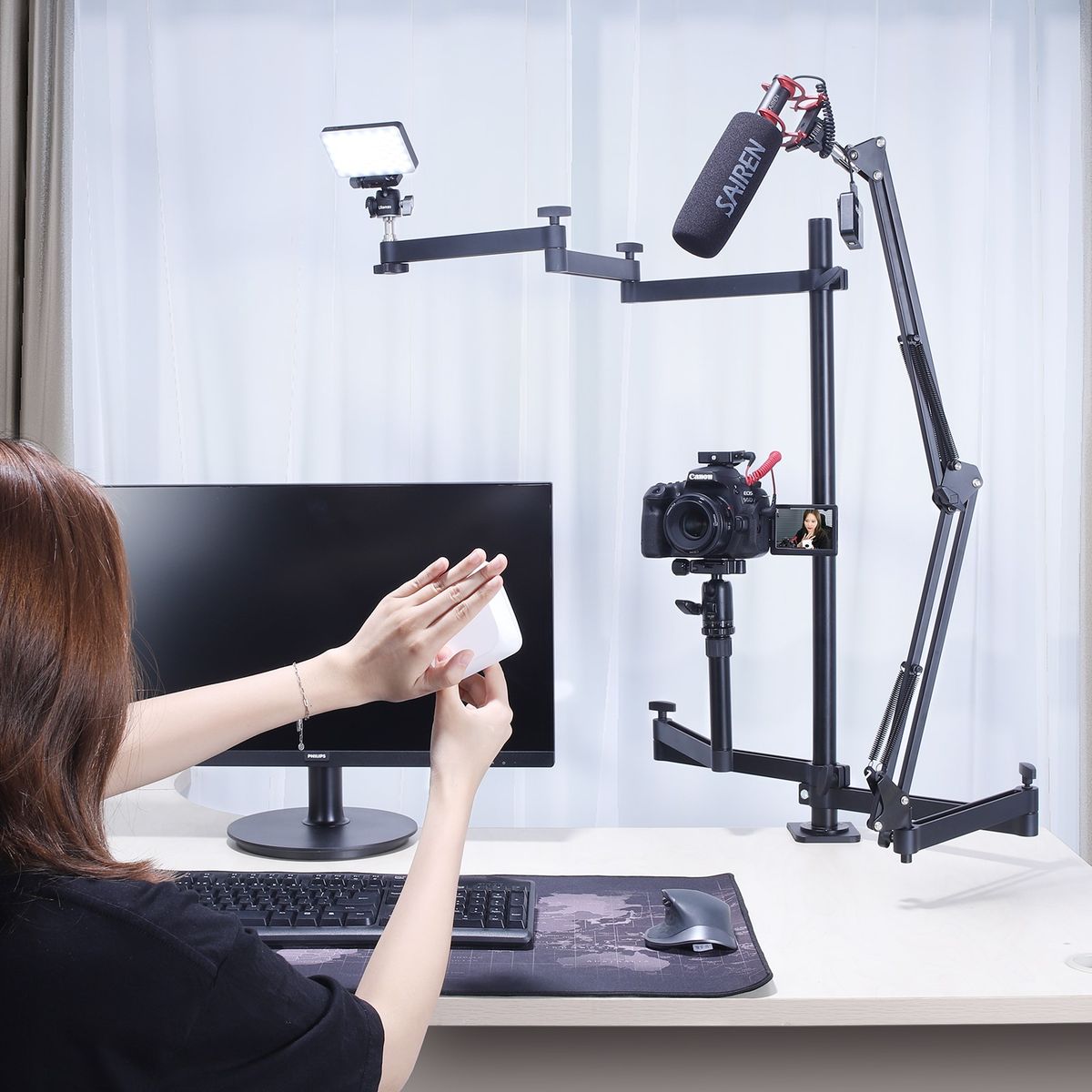 Ulanzi Broadcast Desktop Stand w/ 3 Arms - image 2 of 2