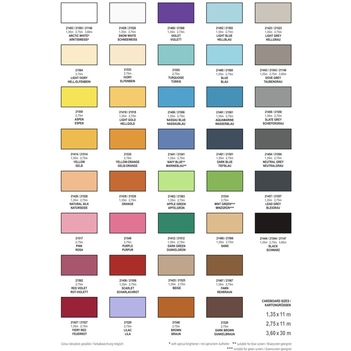 Hama Colour Sample Card Background Cardboard - image 2 of 2
