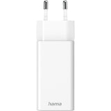 Hama Fast Charger + USB-C Cable 2X USB-C PD/QC Mini-Charger 35W 1 M White - image 3 of 4