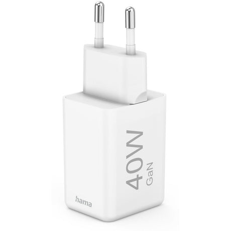 Hama Fast Charger Gan 2X USB-C Super-Mini-Charger PD 40 W White - image 5 of 5