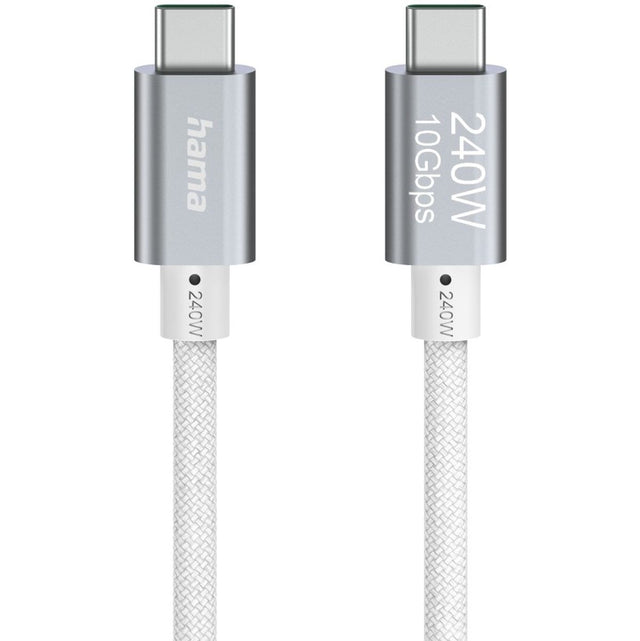 Hama Charging Cable USB-C - USB-C 240W Full-Featured USB 3.2 GEN2 10GBIT/s 1.5
