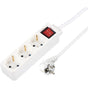 Hama Power Strip 3-FOLD w/ Switch EN Child Protection 1.4 M White