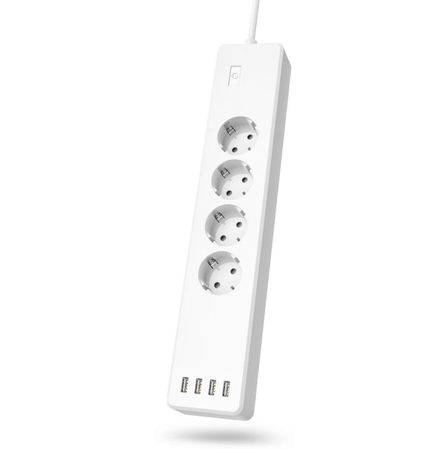 Hama Slimme WiFi-Power Strip 4-FOLD Afzonderlijk SCH. Overbel.bev. 4XUSB