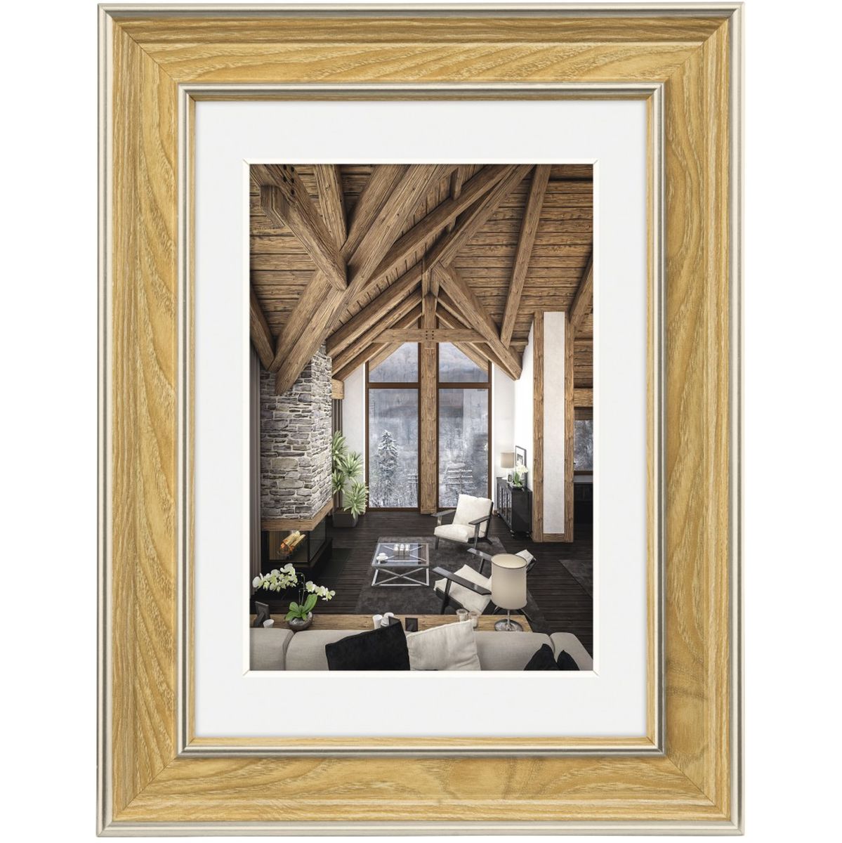Hama Plastic Frame Rustic Eiken 15 X 20 cm