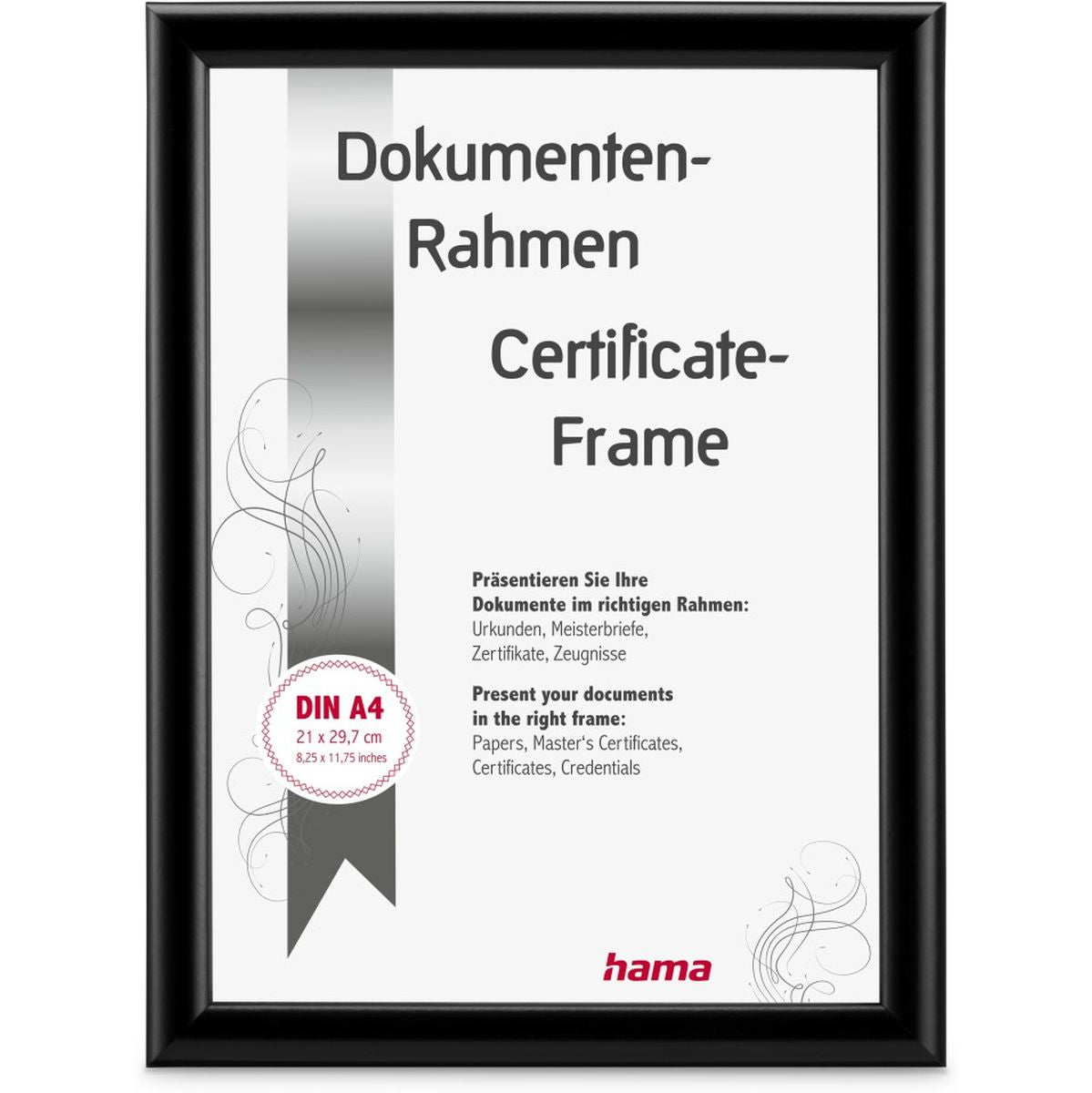 Hama Plastic Frame Swing Black 21 X 29.7 cm DIN A4