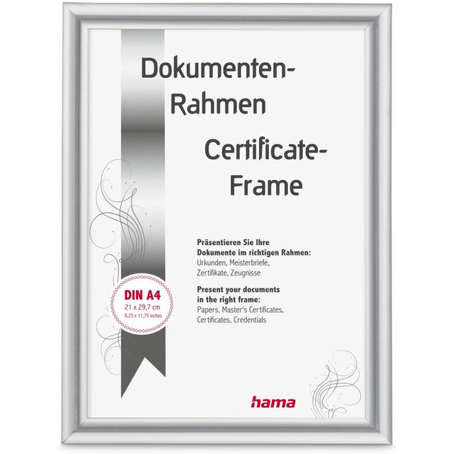 Hama Plastic Frame Swing Silver 21 X 29.7 cm DIN A4