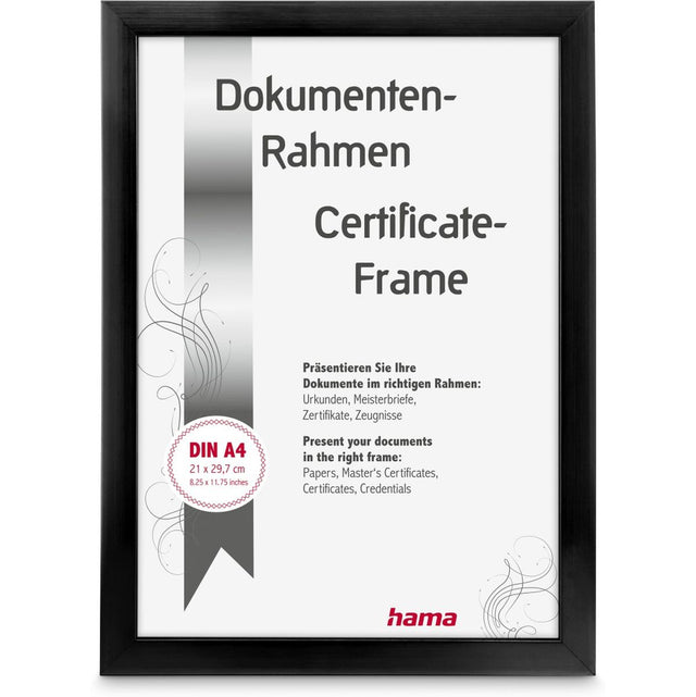 Hama Plastic Frame Chiaro Black 21 X 29.7 cm DIN A4