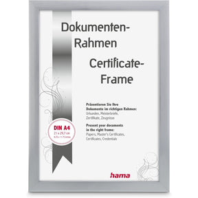 Hama Plastic Frame Chiaro Silver 21 X 29.7 cm DIN A4