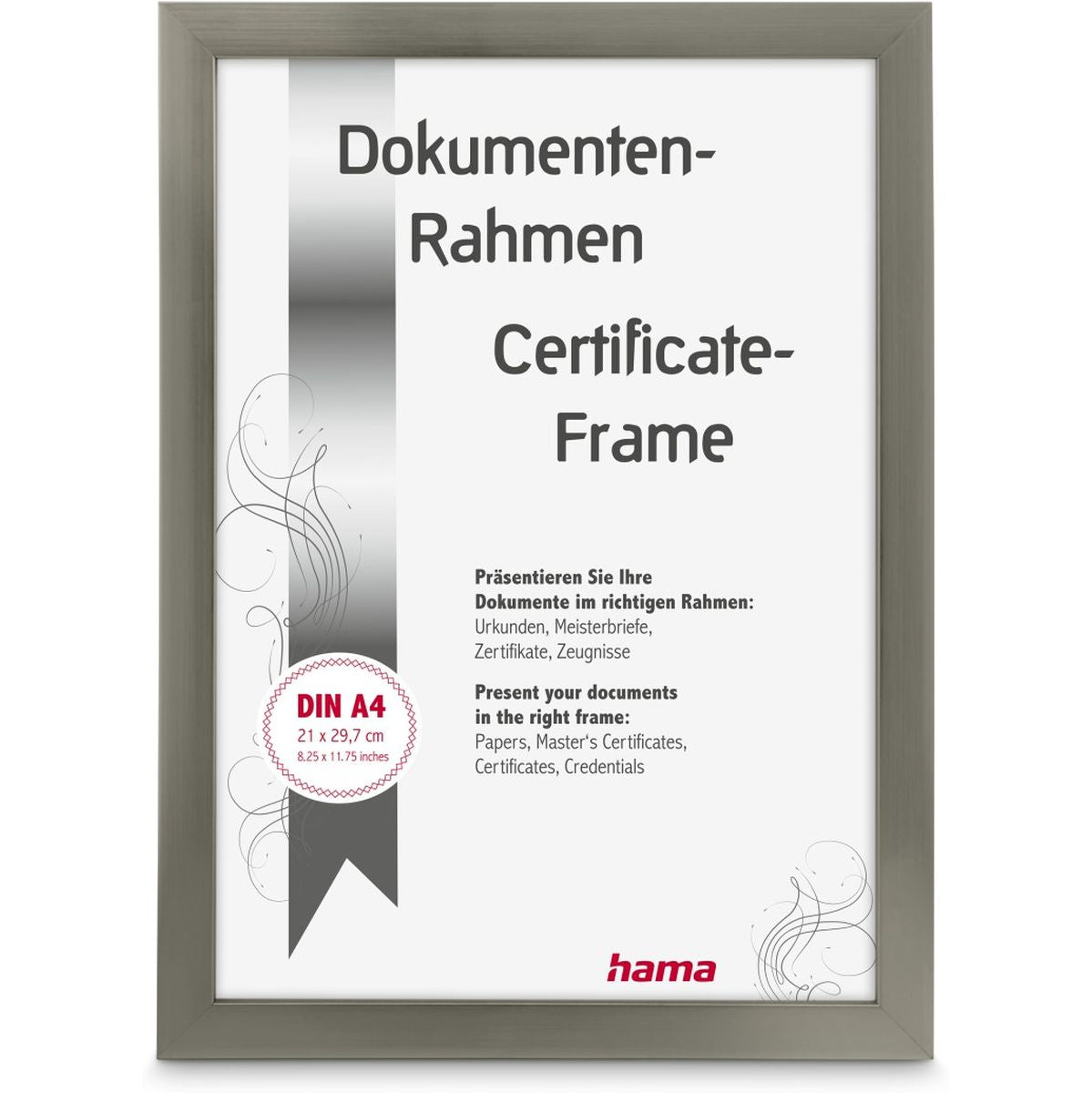 Hama Plastic Frame Chiaro Steel 21 X 29.7 cm DIN A4