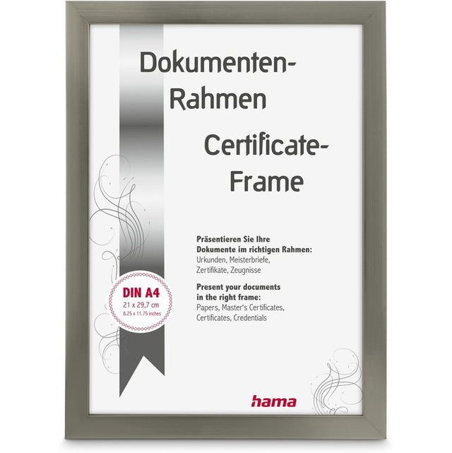 Hama Plastic Frame Chiaro Steel 21 X 29.7 cm DIN A4