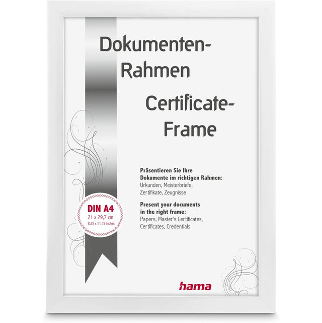 Hama Plastic Frame Chiaro White 21 X 29.7 cm DIN A4