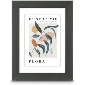 Hama Plastic Frame Flora Contrast Grey 13 X 18 cm