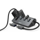 Hama OTG-Hub/Card Reader 5-Port 3X USB-A SD MicroSD w/ USB-C-Adapter - image 3 of 3