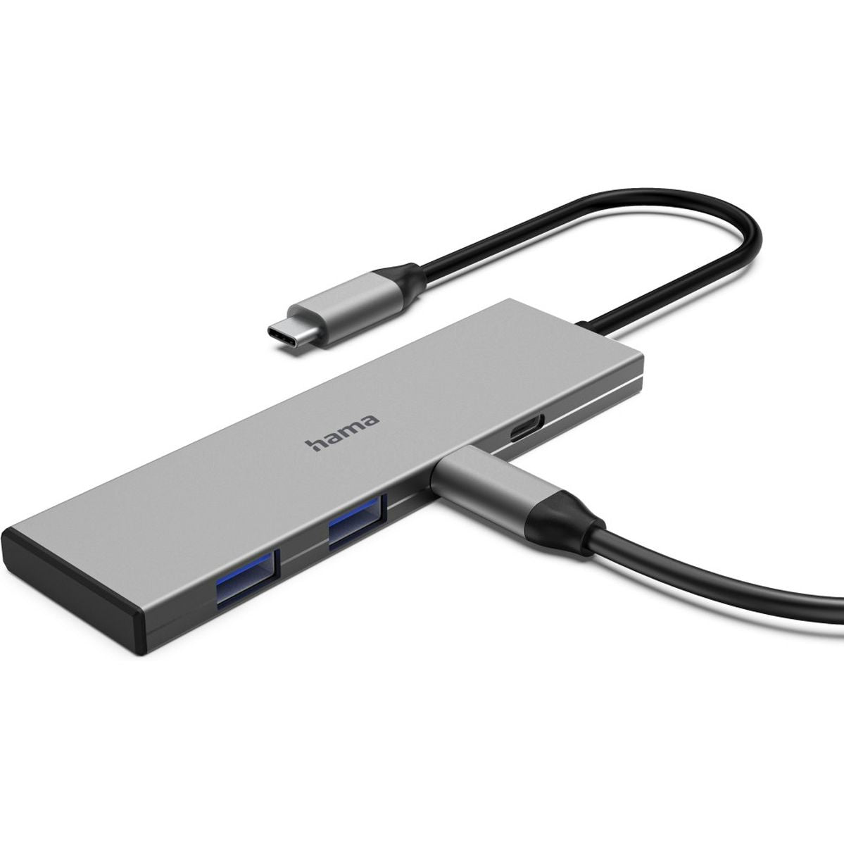 Hama USB-C-Hub 4 Ports 2X USB-A 2X USB-C USB 3.2 GEN2 10 GBIT/s PD Alu - image 4 of 4