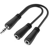 Hama Audio Adapter Jack 3.5mm - 2X 3.5mm Jack Headphone Splitter Stereo