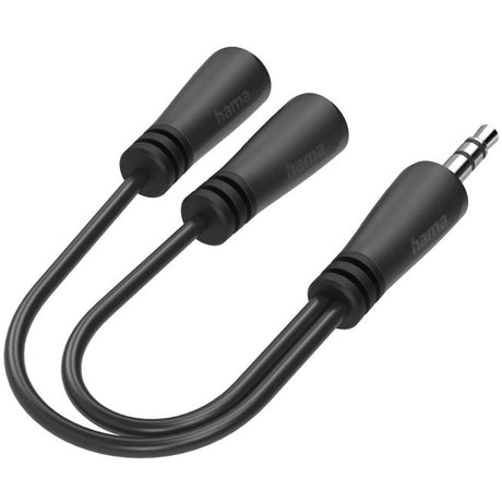 Hama Audio Adapter Jack 3.5mm - 2X 3.5mm Jack Headphone Splitter Stereo - image 2 of 2