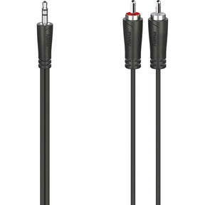 Hama Audio Cable 3.5-mm-Jack-Plug - 2 Cinch-Plug Stereo 5.0 M
