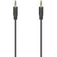 Hama Audiocable Flexi-Slim 3.5mm Plug Gold Plated Black 0.75m