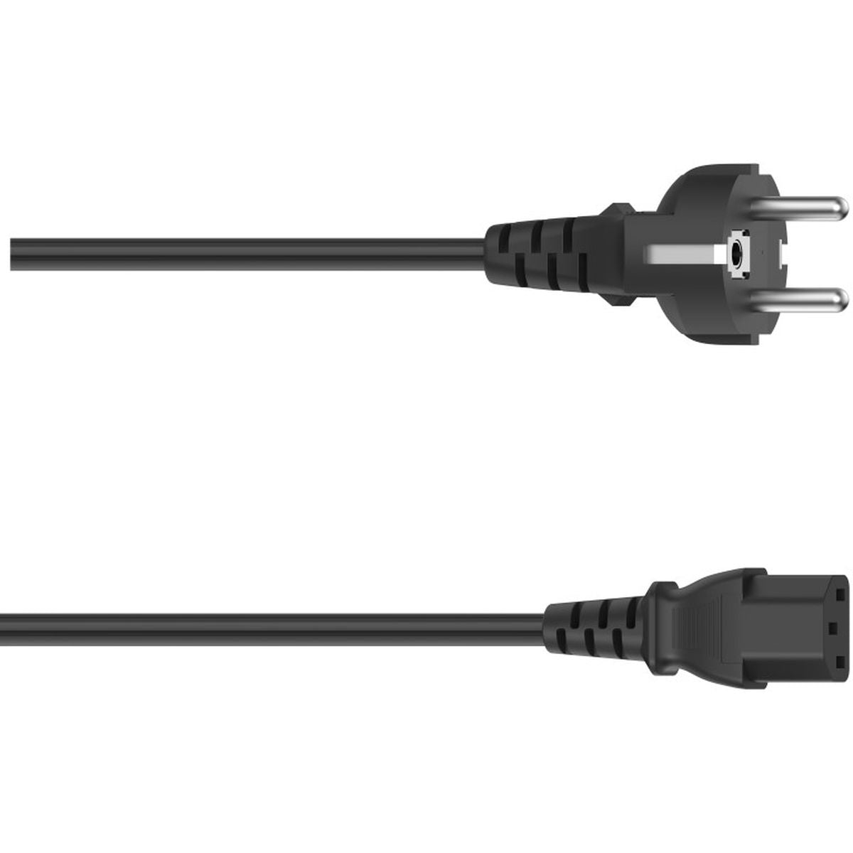 Hama Power Cable Grounded Plug - 3-POLE Coupling 2.5m Black - image 2 of 2