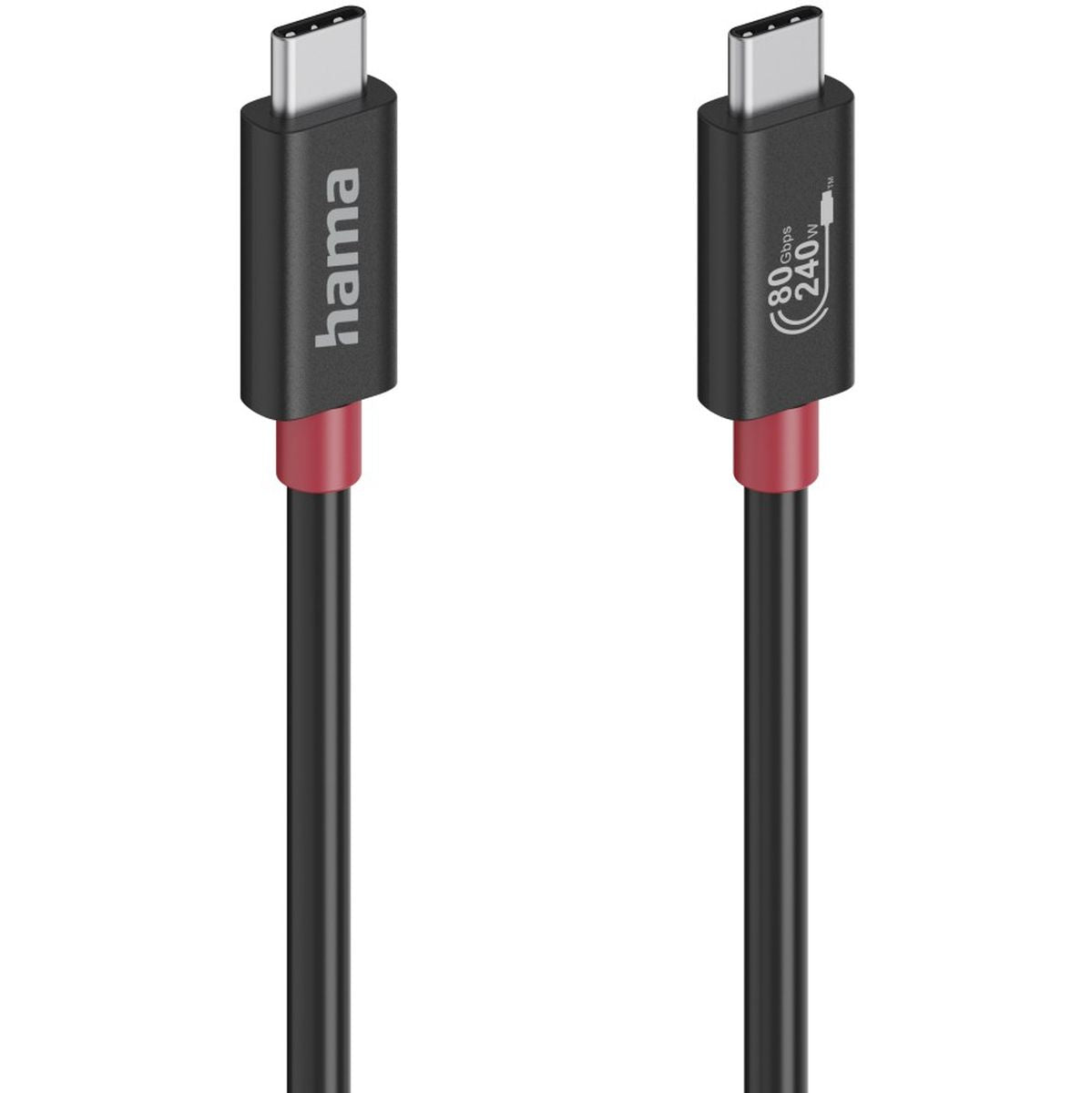Hama USB-C-Cable E-Marker USB4 GEN4 80 GBIT/s 5 A 240 W 1.00 M - image 2 of 2