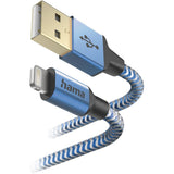 Hama USB-Cable Reflectief USB-A To Lightning 1.5 M Blue - image 2 of 4