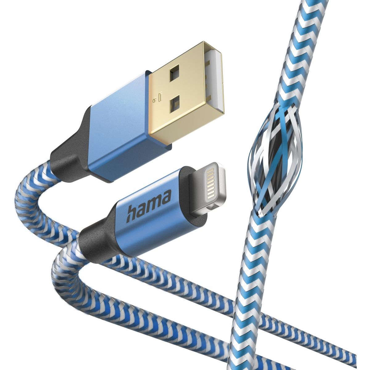 Hama USB-Cable Reflectief USB-A To Lightning 1.5 M Blue - image 4 of 4