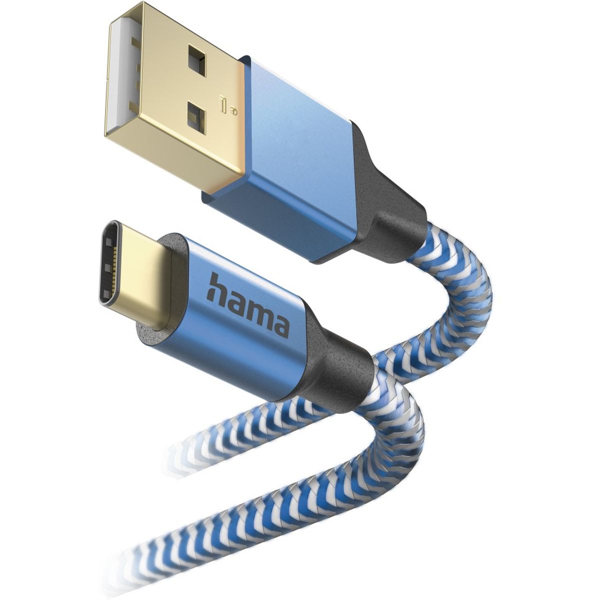 Hama USB-Cable Reflectief USB-A To USB-C 1.5 M Blue - image 2 of 4
