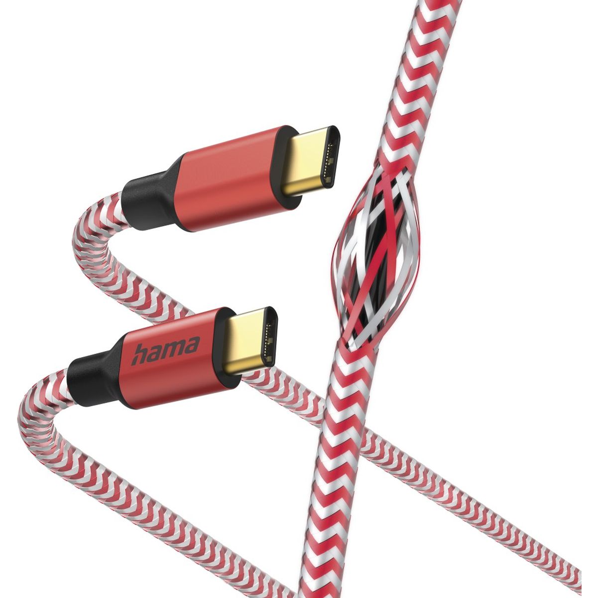Hama USB-Cable Reflectief USB-C To USB-C 1.5 M Red - image 3 of 3