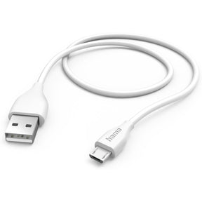 Hama USB-Cable USB-A To Micro-USB 1.5 M White