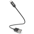 Hama Laad/Synchrokabel.usb-A - USB-C 0.2m Black