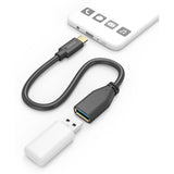 Hama USB-C-Kabeladaptor OTG USB-C-Plug - USB-A-Socket 15 cm Black