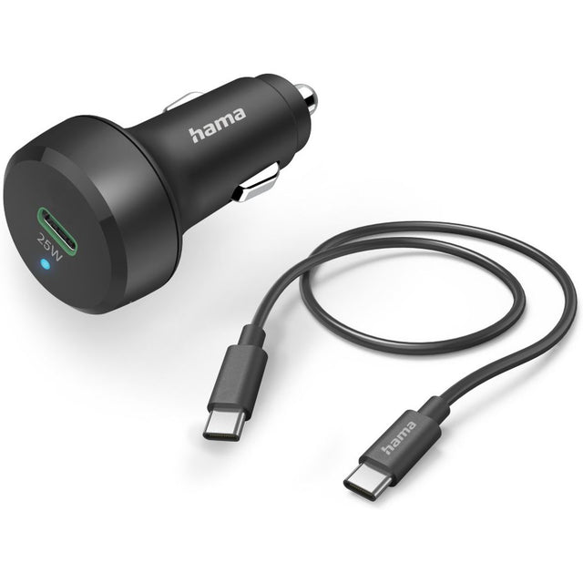 Hama Car Charger Kit USB-C 25 Watt Black