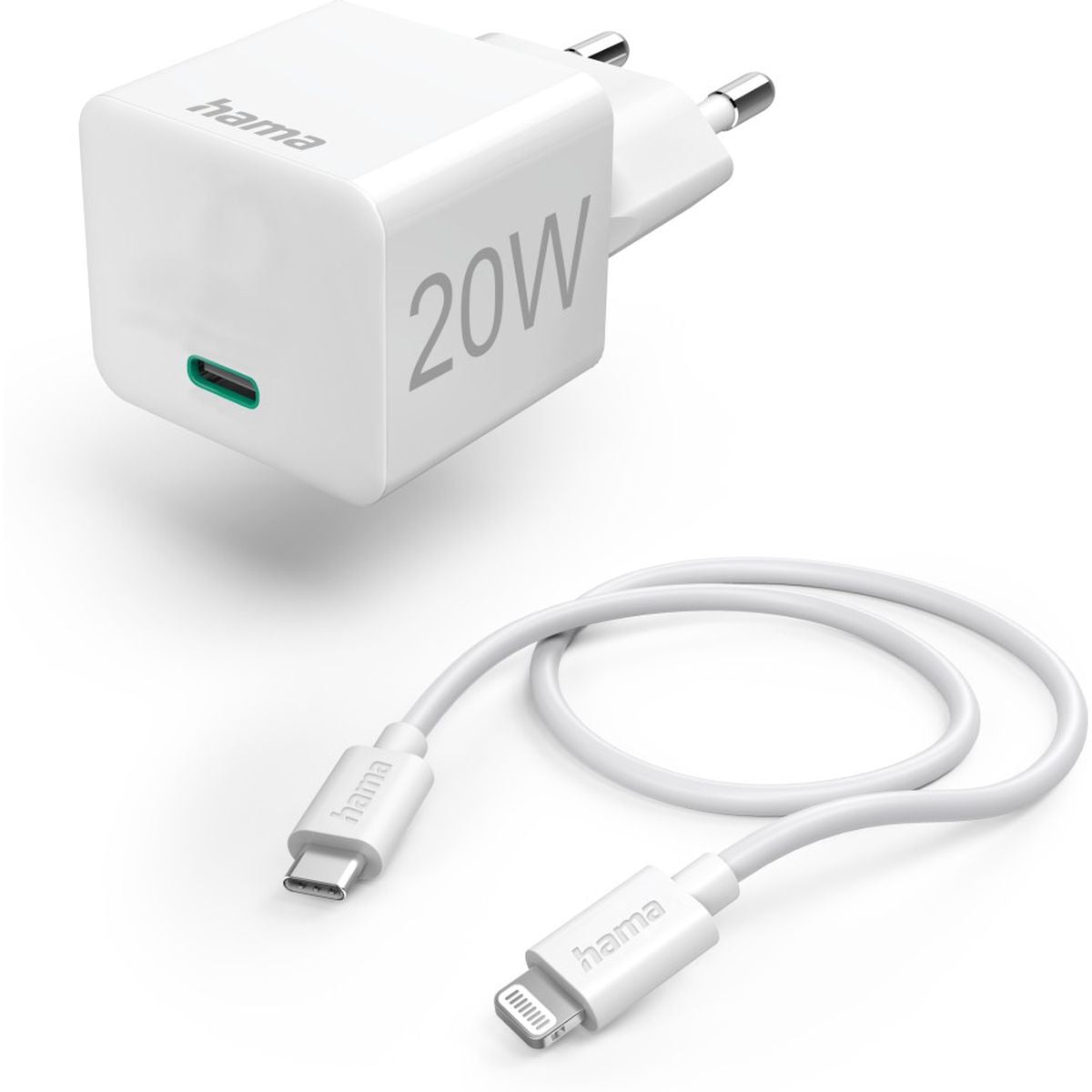 Hama Oplaadset Lightning Power Delivery (PD) 20 W White