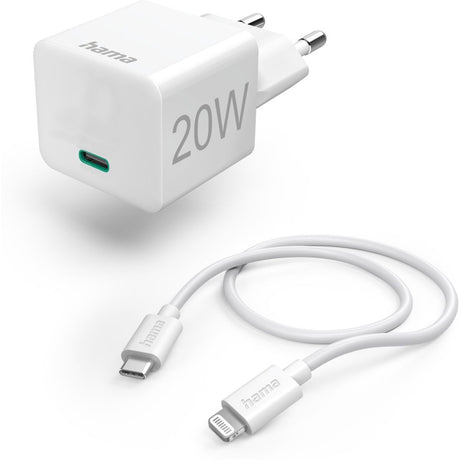 Hama Oplaadset Lightning Power Delivery (PD) 20 W White