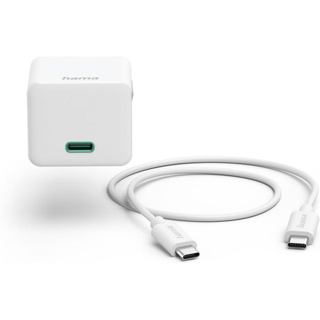 Hama Fast Charger w/ Charging Cable USB-C Mini-Charger PD 20W 1m White - image 4 of 5